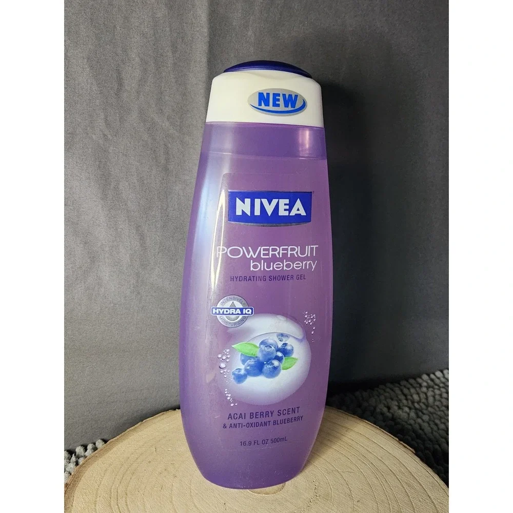 New~Nivea Touch of Blueberry Hydrating Acai Shower Gel 16.9Oz~RARE ~DISCONTINUED